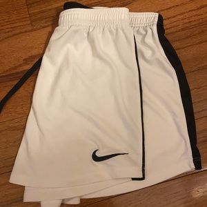Nike women’s white training shorts